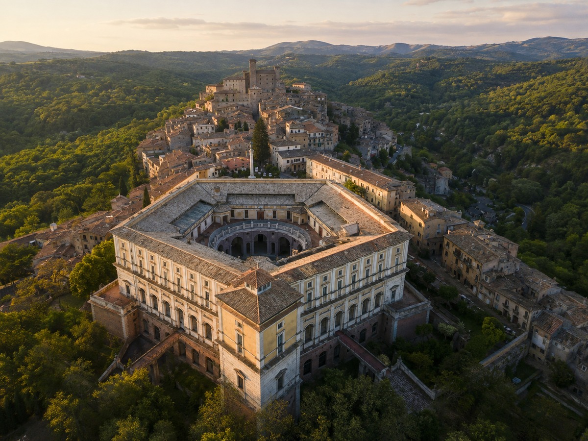 Caprarola: il borgo farnesiano costruito intorno a Palazzo Farnese
