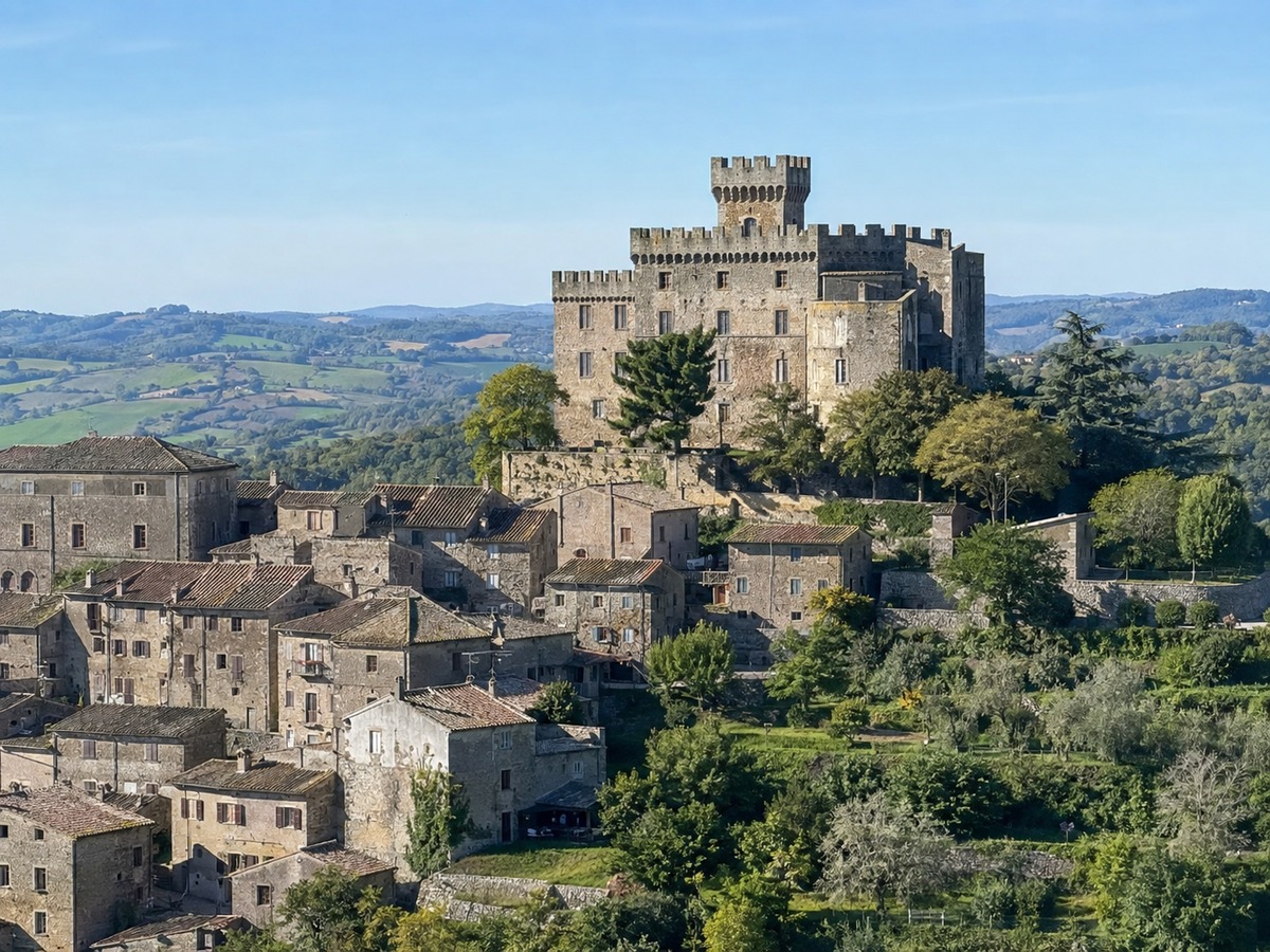 Graffignano: il Castello Baglioni e il borgo della Teverina