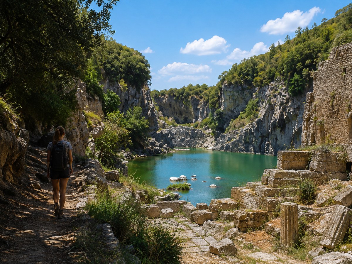 Parco di Vulci: trekking tra rovine etrusche, canyon e laghetto del Pellicone
