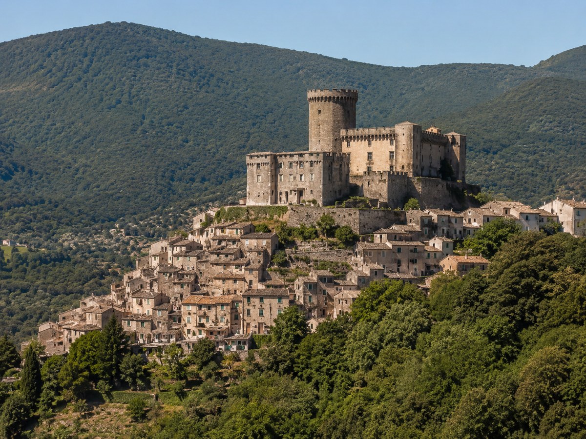 Soriano nel Cimino: il castello Orsini e i boschi di faggio