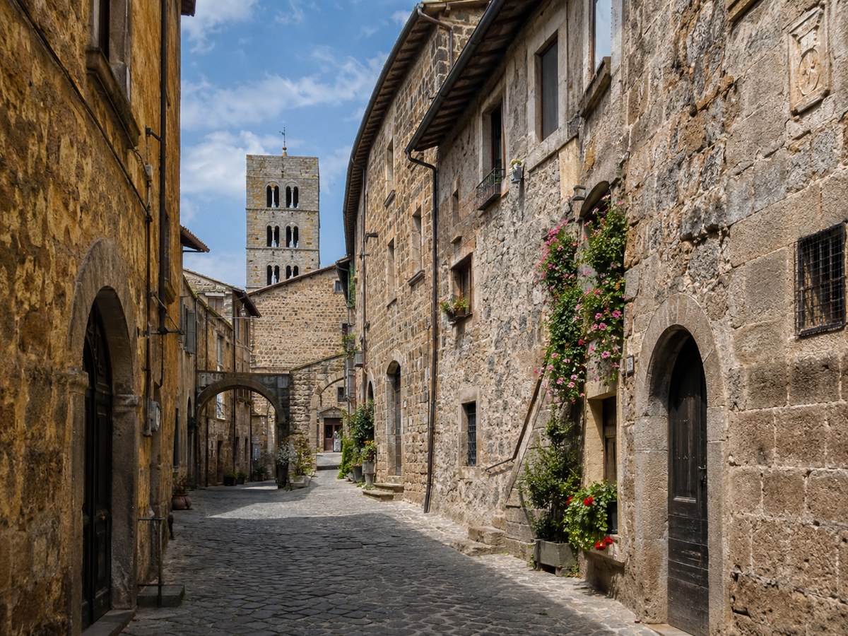 Vetralla: il centro storico sulla Via Francigena
